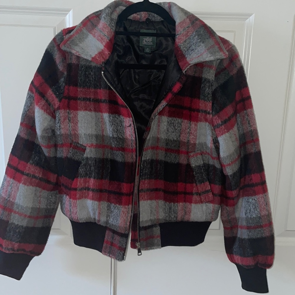 Plaid jacket | shorter crop style